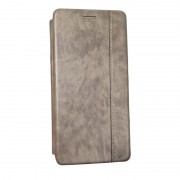 Grå Slim læder flip etui Samsung S21 Mobil tilbehør